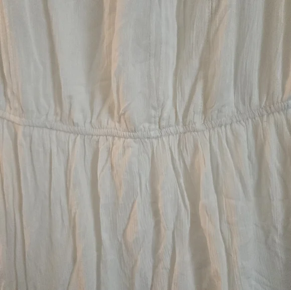 Elegant White Starling Reine Gauzy Ruffle Dress Sz 18 - Picture 3 of 7